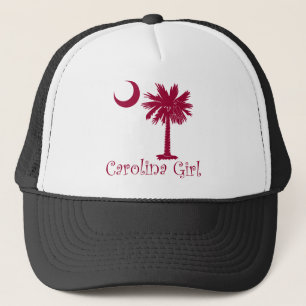 Gorra De Camionero Palmetto del chica de Carolina del granate