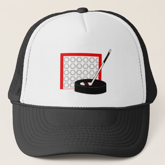 Gorra De Camionero Palo de hockey y red (Anverso)