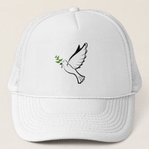 Gorra De Camionero Paloma de paz con rama de olivo