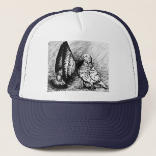 Gorra De Camionero Palomas del rodillo de la sala