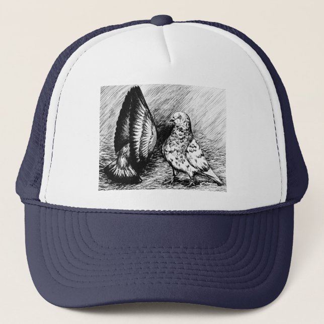 Gorra De Camionero Palomas del rodillo de la sala (Anverso)