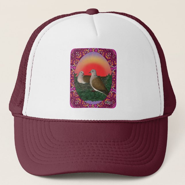 Gorra De Camionero Palomas enmarcadas (Anverso)