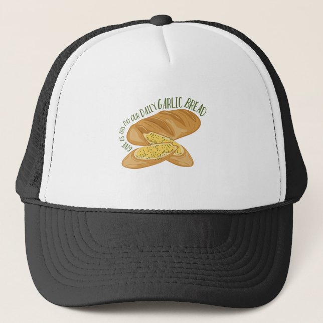 Gorra De Camionero Pan de ajo diario (Anverso)