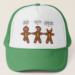 Gorra De Camionero Pan de jengibre me duele la pierna