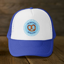 Gorra De Camionero Pan Pretzel con nudos en azul y blanco - propio te