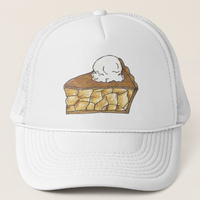 Gorra De Camionero Panadería de postres de Apple Pie picado A La Mode (Anverso)