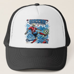 Gorra De Camionero Panamá Fútbol Esqueleto Delantero Naciones Cartel 