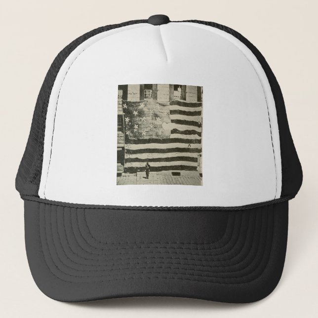 Gorra De Camionero Pancarta de Star Spanglage: Bandera estadounidense (Anverso)
