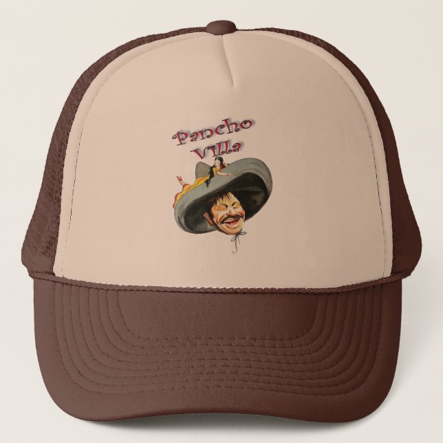 Gorra De Camionero Pancho Villa 🔥 Héroe General Mexicano (Anverso)