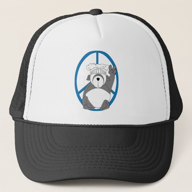 Gorra De Camionero Panda Bear Chef Peace (Anverso)