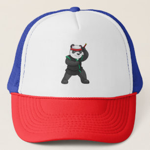 Gorra De Camionero Panda como Ninja en disfraz