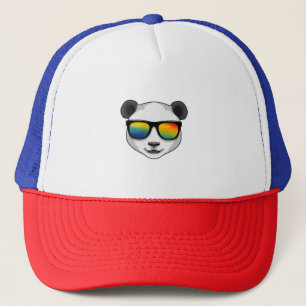 Gorra De Camionero Panda con gafas de sol