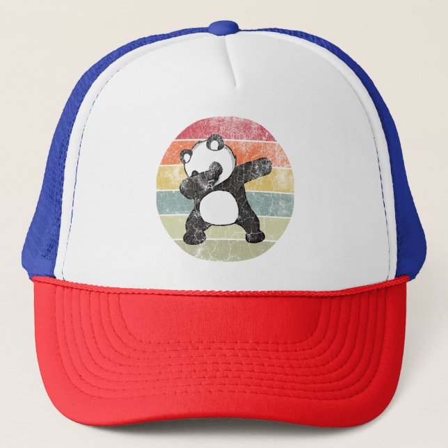 Gorra De Camionero Panda Dabbing, Panda Divertido Baile Dab (Anverso)