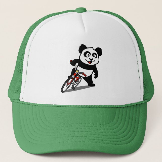 Gorra De Camionero Panda de ciclismo mate (Anverso)