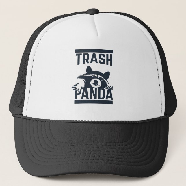 Gorra De Camionero Panda de la basura (Anverso)