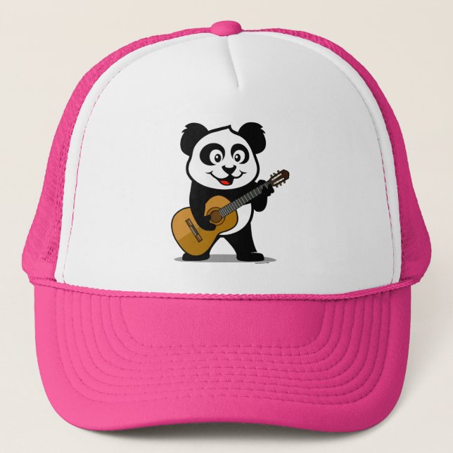 Gorra De Camionero Panda de la guitarra (Anverso)