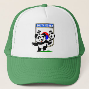Gorra De Camionero Panda del fútbol de la Corea del Sur