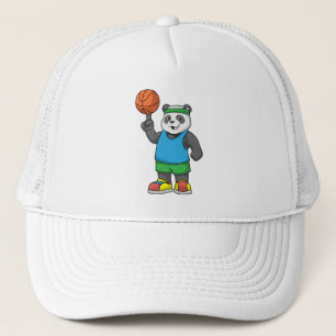 Gorra De Camionero Panda en Deportes con Baloncesto
