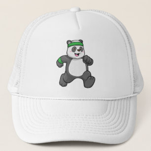 Gorra De Camionero Panda en Jogging with Headband