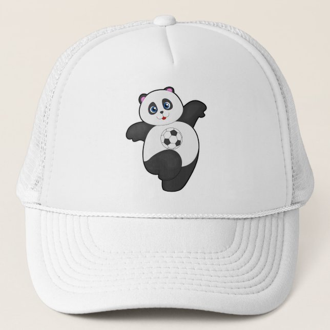 Gorra De Camionero Panda en los deportes de fútbol (Anverso)