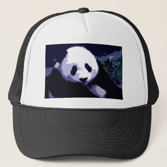 Gorra De Camionero Panda Face Pop Art (Anverso)