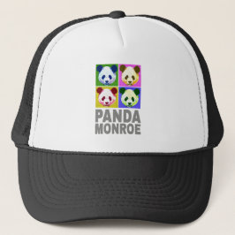 Gorra De Camionero Panda Monroe Bear retrato de arte pop