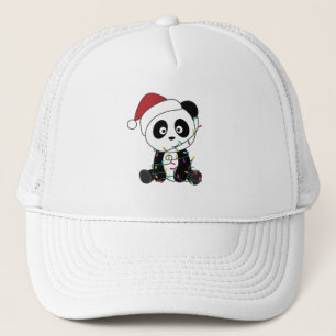Gorra De Camionero Panda Navidades Nieve Animales De Invierno Pandas
