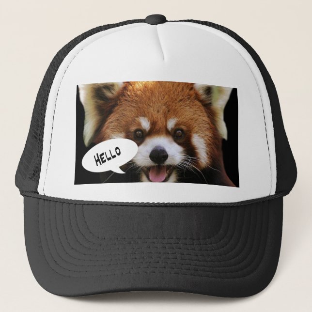 Gorra De Camionero Panda roja (Anverso)