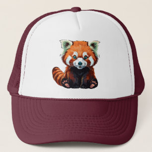 Gorra De Camionero Panda rojo