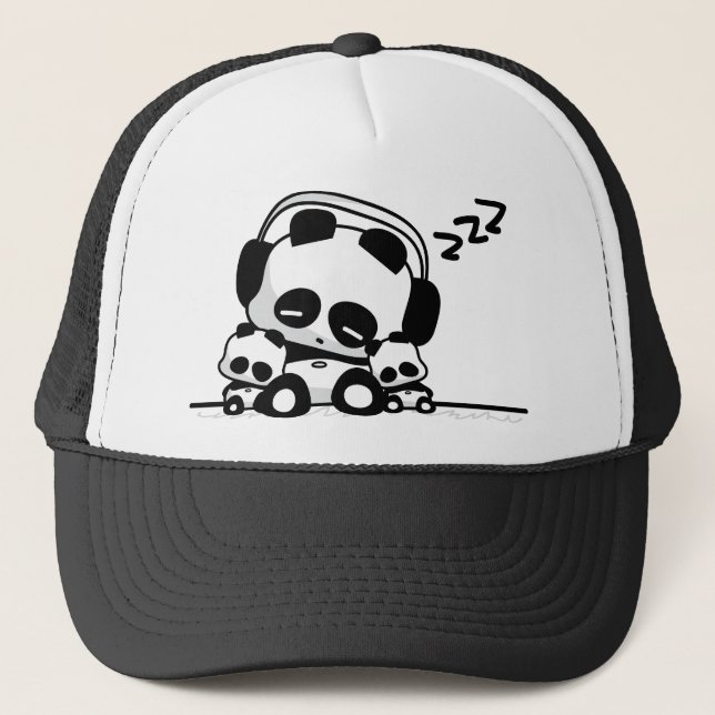 Gorra De Camionero Pandas el dormir (Anverso)