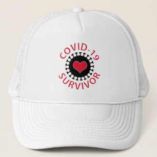 Gorra De Camionero Pandemia del Corazón Rojo Coronavirus Covid-19 So