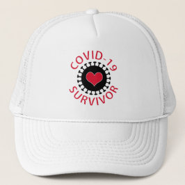 Gorra De Camionero Pandemia del Corazón Rojo Coronavirus Covid-19 Sob