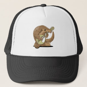 Gorra De Camionero Pangolin tocando un mandolina