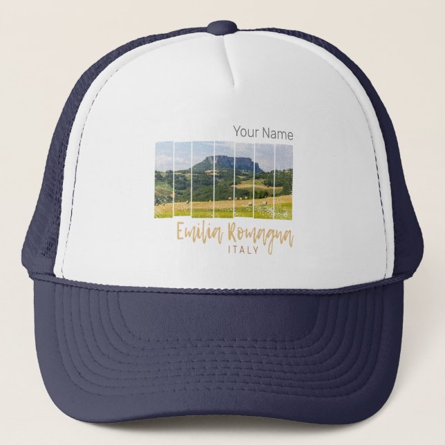 Gorra De Camionero Panorama Emilia-Romagna Italia (Anverso)
