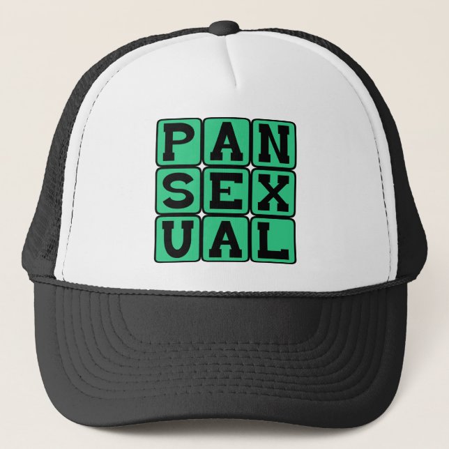 Gorra De Camionero Pansexual, Omnisexual (Anverso)