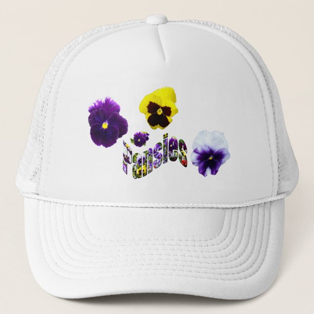 Gorra De Camionero Pansies Y Pansies Logo De Pansies, (Anverso)