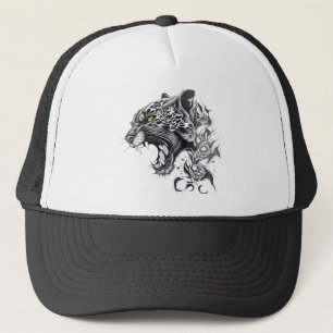 Gorra De Camionero Pantera Naturaleza animal salvaje Ilustracion arte