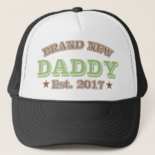 Gorra De Camionero Papá a estrenar Est. 2017 (verde)