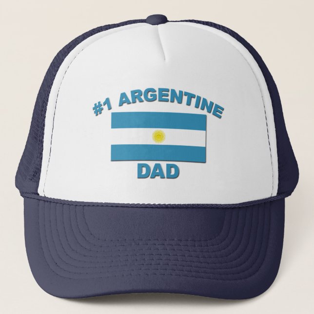 Gorra De Camionero Papá de #1 Argentina (Anverso)
