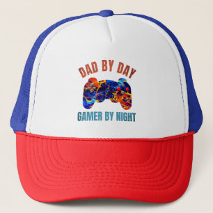 GORRA DE CAMIONERO PAPÁ DE DÍA JUGADOR POR LA NOCHE