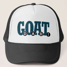 Gorra De Camionero "¡PAPÁ DE G.O.A.T.!" Para la impresión gráfica de