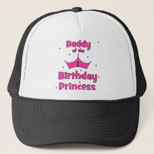 Gorra De Camionero ¡Papá de la 1ra princesa del cumpleaños!