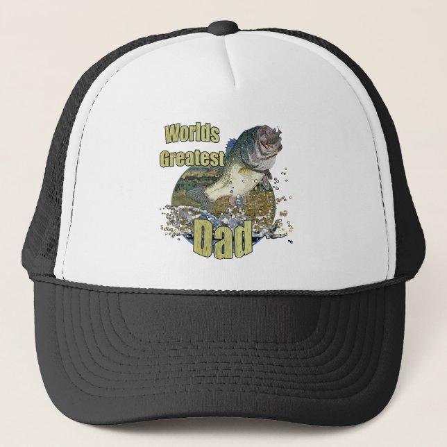 Gorra De Camionero Papá de la pesca (Anverso)