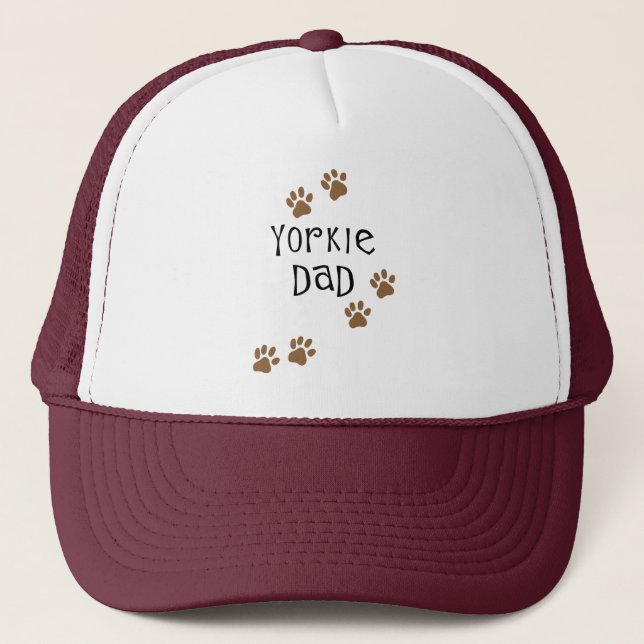 Gorra De Camionero Papá de Yorkie (Anverso)