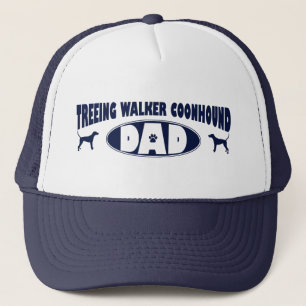 Gorra De Camionero Papá del Coonhound del caminante de Treeing