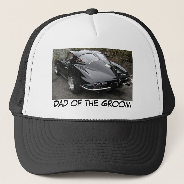 Gorra De Camionero Papá del Corvette Groom (Anverso)