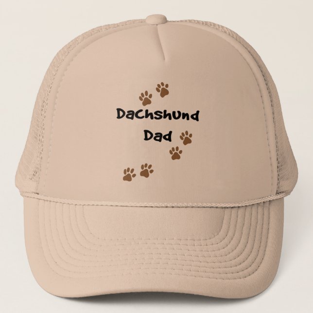 Gorra De Camionero Papá del Dachshund (Anverso)
