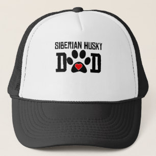 Gorra De Camionero Papá del husky siberiano