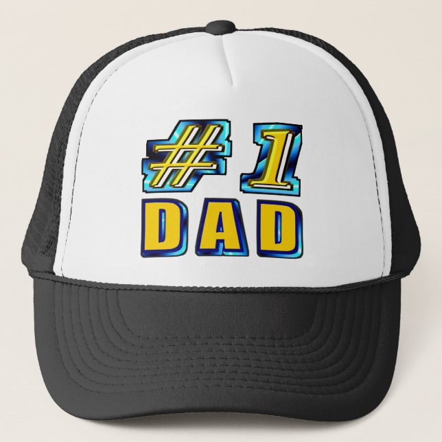 Gorra De Camionero Papá del número uno (Anverso)