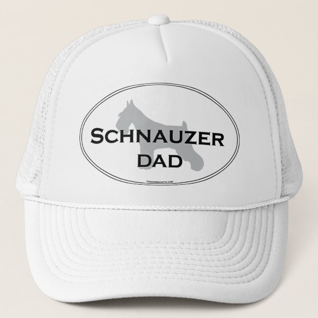 Gorra De Camionero Papá del Schnauzer (Anverso)